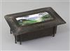 Charles Fleetwood Varley for Guild of Handicraft. An Arts & Crafts copper and enamel box, w. 26cm, hinge detached                      