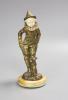 Georges Omerth. An Art Deco gilt bronze and ivory of a pierrot and dog, height 20cm                                                                                                                                         