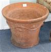 A pair of terracotta pots W.47cm                                                                                                       