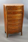 An early 20th century French Louis XVI style parquetry semanier, W.2ft 9in. D.1ft 5in. H.4ft 5in.                                      