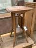 An oak Liberty type plant table                                                                                                                                                                                             