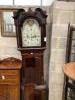 A Victorian mahogany longcase clock, in need of restoration                                                                                                                                                                 