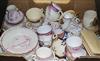 A quantity of mixed 19th century tea ware and other ceramics                                                                           