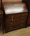 An oak bureau W.85cm                                                                                                                   