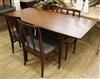 A McIntosh Kirkcaldy teak dining table and four chairs, 1960s                                                                          