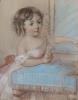 Charles Landseer (1799-1879), Portrait of 'Bessie, Maud, three and a half years', pastel, 30.5 x 21cm                                                                                                                       