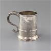 A George I Brittania standard provincial silver mug by John Elston, 5 oz.                                                              