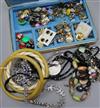 Mixed items including costume jewellery, pocket watches etc,                                                                           