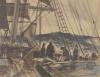 Claude Muncaster (1903-1974), watercolour, Sailors on deck, signed and dated 1930, 25 x 32cm                                                                                                                                