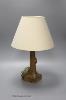 A Mouseman carved oak table lamp, 26cm excluding light fitting                                                                                                                                                              