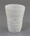 Edmund de Waal (b.1964). A studio porcelain beaker, H. 11cm                                                                            