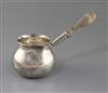 A George III silver brandy pan by Peter & Ann Bateman, gross 12 oz.                                                                    