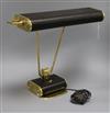 An Eileen Gray 1960's black desk lamp height 38cm                                                                                      