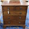 A small mahogany chest, converted from a commode W.70cm                                                                                