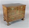 A William III oyster olivewood chest of drawers, c.1700, W. 3ft 3in., H. 2ft 7.5in., D. 22.5in.                                        