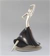 Franz Hagenauer. An Art Deco plated brass and ebonised wood figure of Josephine Baker, 12in.                                           