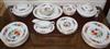 An Aynsley 'Famille Rose' pattern part dinner service (setting for eight)                                                              