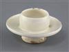 A Chinese white ware bowl or cup stand, Song dynasty, diameter 11cm                                                                    
