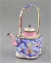 A Chinese Beijing enamel wine pot, 18th/19th century, height 17.5cm                                                                    