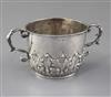 A Charles II silver porringer, 4.5 oz.                                                                                                 