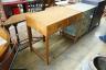 A Chinese elm two drawer side table, width 101cm depth 56cm height 84cm                                                                                                                                                     