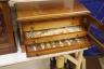 A Victorian mahogany collector’s cabinet of African moth and butterfly specimens, four drawers, cabinet 40 cms high x 71cms wide.                                                                                           