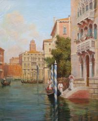 Arthur Trevor Hadden (1864-1941) Venetian canal scenes 30 x 25in.                                                                      