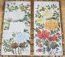 A pair of framed floral painted porcelain plaques signed F. Perrin, 41x19cm excl frames                                                                                                                                     