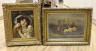 After Jean Baptiste Greuze (1725-1805), oil on canvas, Portrait of a young woman, 43 x 33cm and an oil still life of fruit, 40 x 55cm                                                                                       