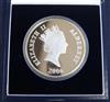 A Royal Mint HM Queen Elizabeth II 80th Birthday 999 standard silver kilo coin 2006, cased with certificate                            