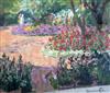 Ethel Carrick Fox (1872-1952) Deputy commissioner's garden Agra, India, 14.5 x 17.5in.                                                 