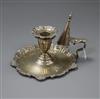 A late Victorian silver chamberstick, Daniel & John Wellby, London, 1898, 10 oz.                                                       