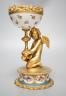 A 19th century French ormolu and Sevres style porcelain mounted Bon Bon dish 19cm                                                                                                                                           