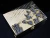 A lady's 1940's/1950's American? 14ct gold and diamond set minaudiere, 10.5cm.
