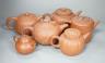 Six Chinese Yixing teapots, tallest 11cm                                                                                                                                                                                    