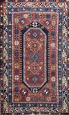 An antique Shirvan red ground rug, 6ft 9in by 4ft 5in.                                                                                 