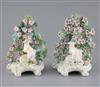Two similar Derby groups of sheep in a flower arbor, c.1765, H. 15.5 and 16cm                                                          