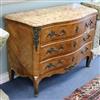 A Louis XV style Kingwood commode W.118cm                                                                                              