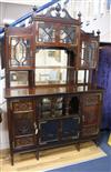 A late Victorian mahogany chiffonier W.152cm                                                                                           