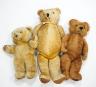 Tara Toys Bears, 22in. good condition, 1950's, also cotton plush 1950's bear, 27in. and another unjointed 1960's bear, 18in. good condition                                                                                 