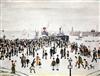 § Lawrence Stephen Lowry (1887-1976) Ferry Boats 13.25 x 16.75in.                                                                      