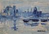 James Lawrence Isherwood (1917-1988) 'Blackfriars Bridge' 10 x 14in., unframed                                                         