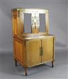 A Louis XVI ormolu mounted satinwood and rosewood writing cabinet, by Godefroy Dester, W.2ft 8in. D.2ft H.4ft 6in.                     