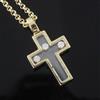 A Chopard 'Happy Diamond' glass-panelled cross pendant,                                                                                