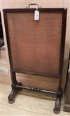 A mahogany fire screen W.55cm                                                                                                          