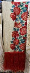 A 1920's-30's lame silk shawl                                                                                                          
