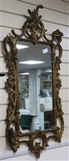 A Chippendale style gilt mirror W.60cm approx,                                                                                         