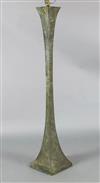 A verdigris bronze floor lamp, H.4ft 6in.                                                                                              