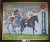 D.A. Donyer, oil on canvas board, Benny the Dip wins from Silver Patriarch, signed and dated '97 and signed 19.5 x 23.5in.             