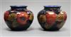 A pair of Moorcroft vases                                                                                                              